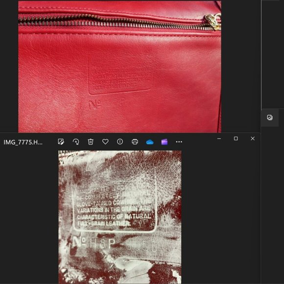 Vintage Coach Slim Duffle #9060 cross-body / Shoulder bag from 1998 in Red - Picture 11 of 13